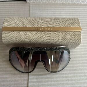 Jimmy Choo Glitter Black Sunglasses